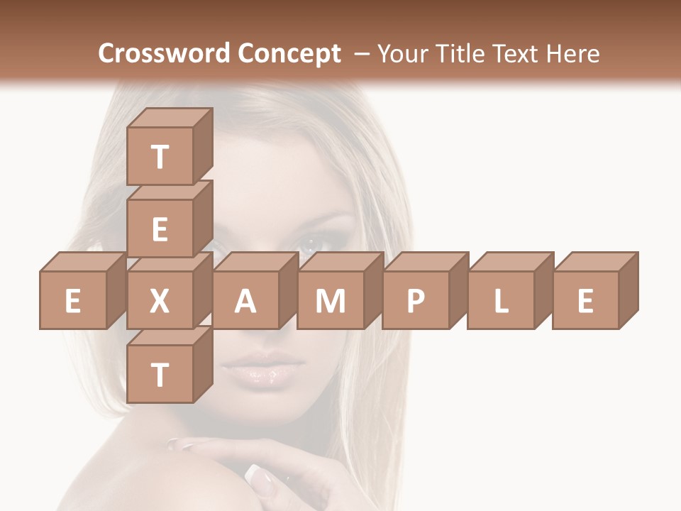 Closeup Lips White PowerPoint Template