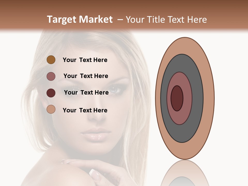 Closeup Lips White PowerPoint Template