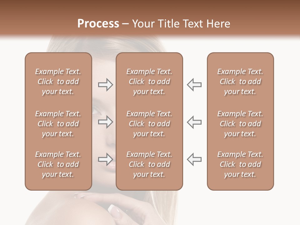 Closeup Lips White PowerPoint Template