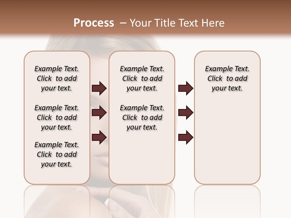 Closeup Lips White PowerPoint Template