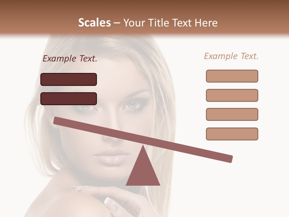 Closeup Lips White PowerPoint Template