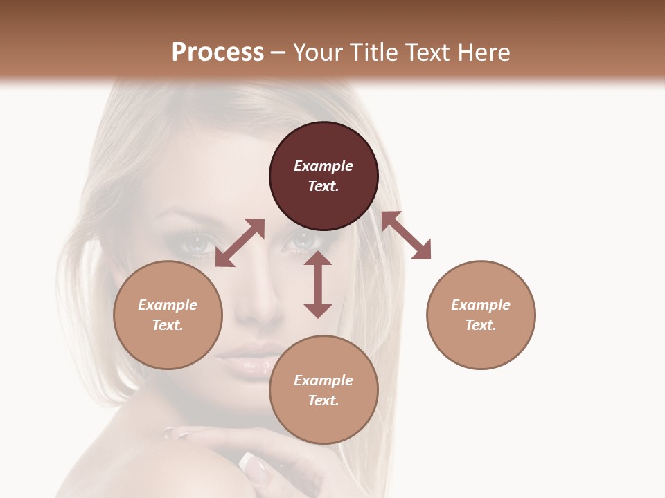 Closeup Lips White PowerPoint Template