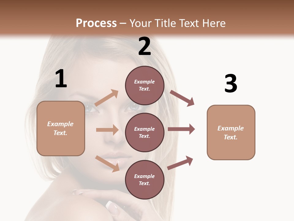 Closeup Lips White PowerPoint Template