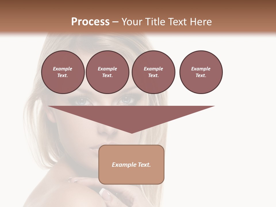 Closeup Lips White PowerPoint Template