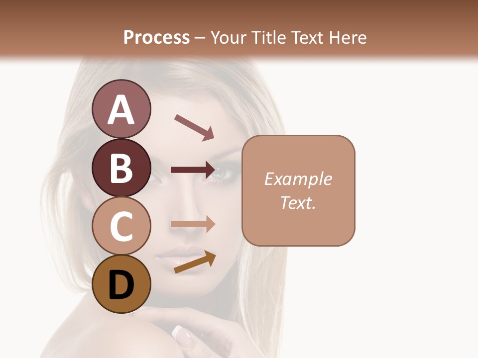 Closeup Lips White PowerPoint Template