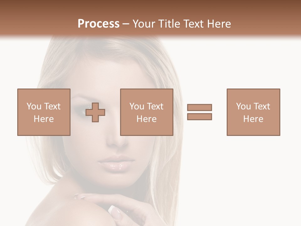 Closeup Lips White PowerPoint Template