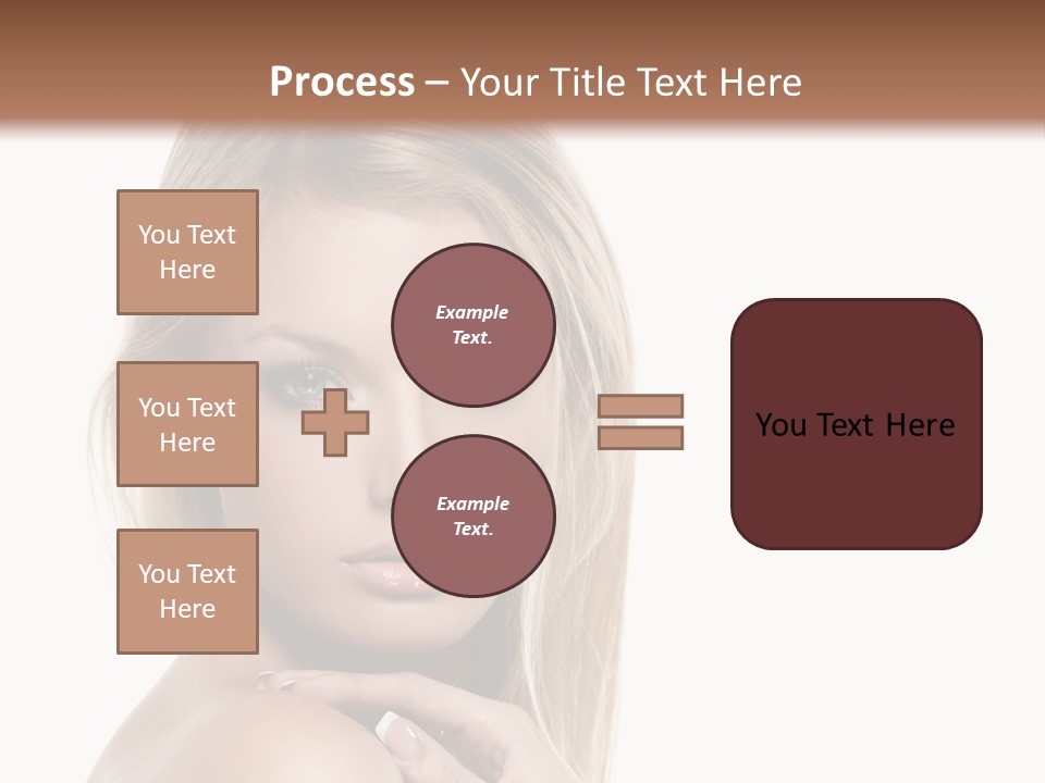 Closeup Lips White PowerPoint Template