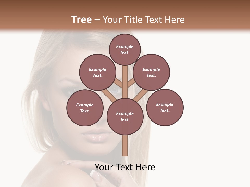 Closeup Lips White PowerPoint Template