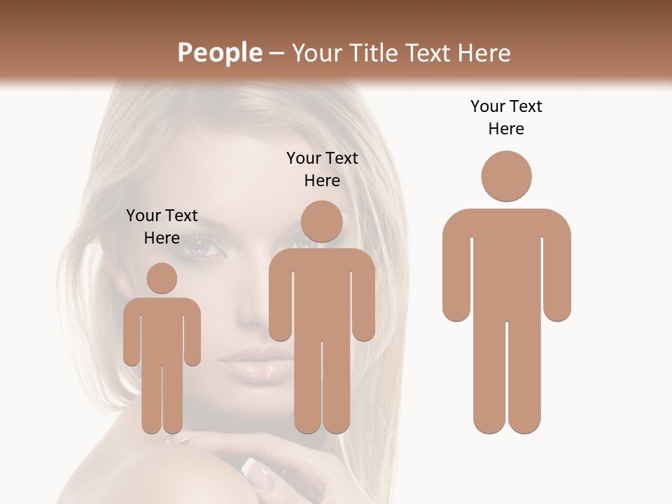 Closeup Lips White PowerPoint Template