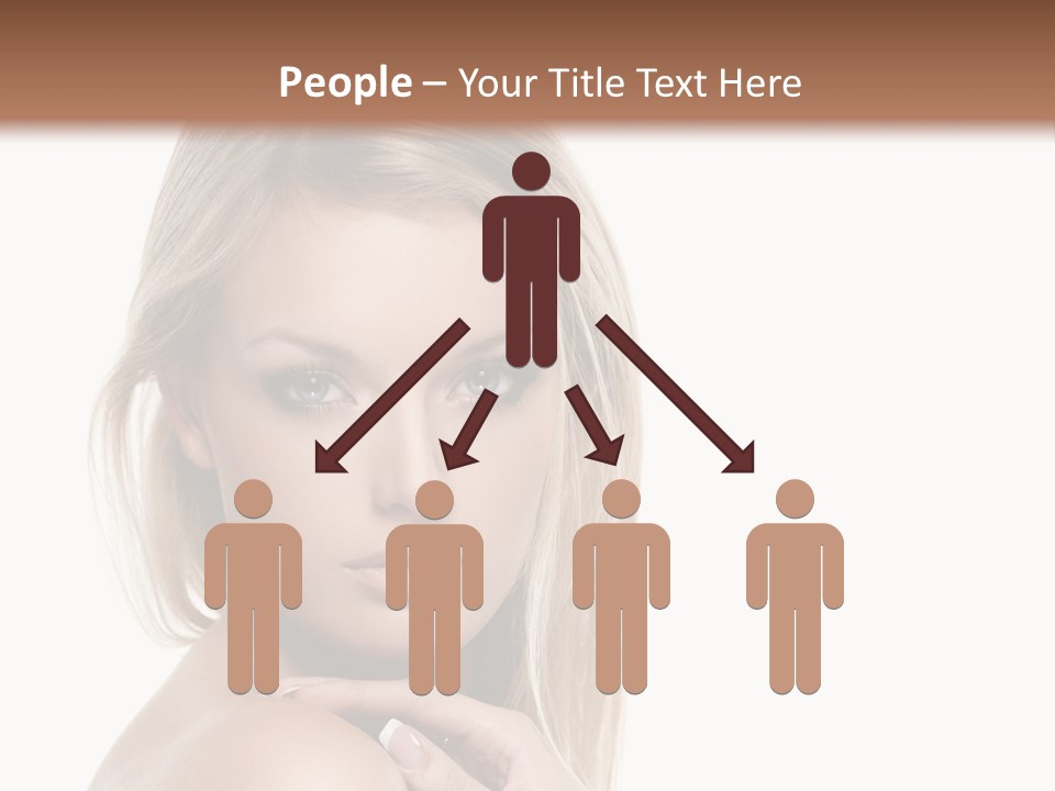 Closeup Lips White PowerPoint Template