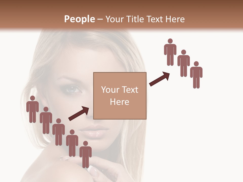 Closeup Lips White PowerPoint Template