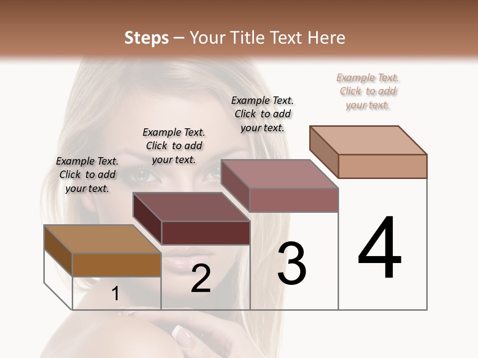 Closeup Lips White PowerPoint Template