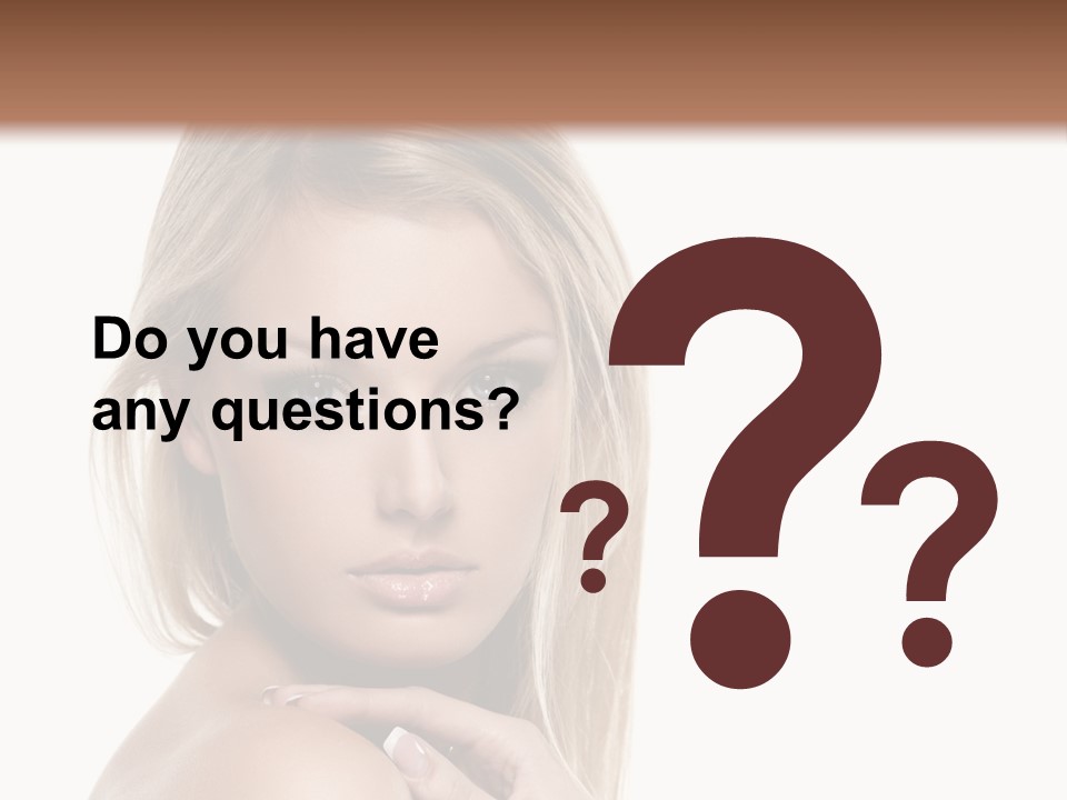 Closeup Lips White PowerPoint Template