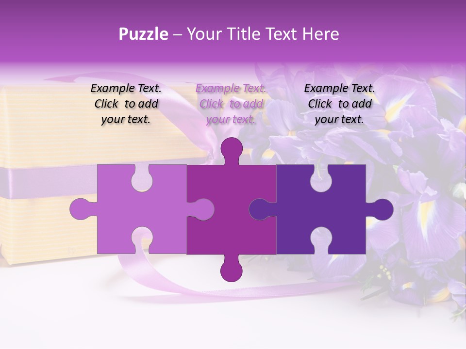 Festivity Bouquet Ribbon PowerPoint Template