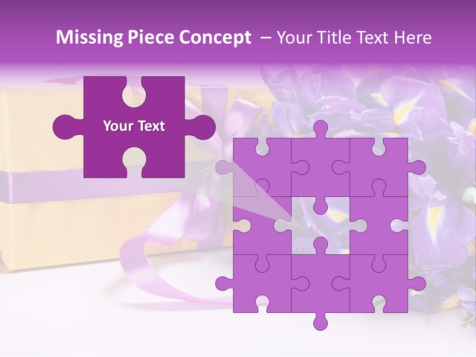 Festivity Bouquet Ribbon PowerPoint Template