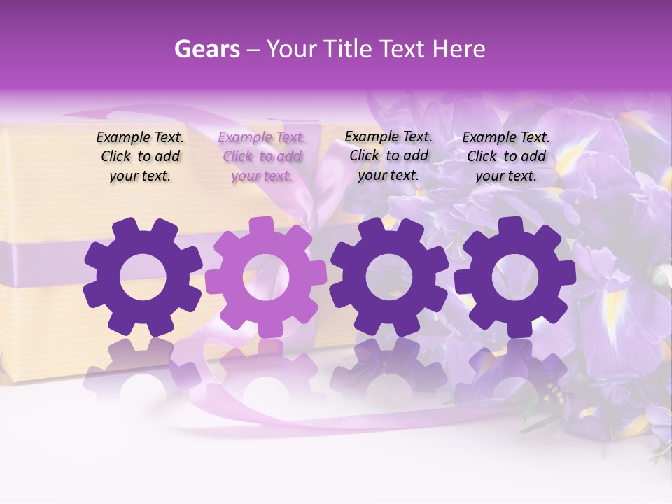 Festivity Bouquet Ribbon PowerPoint Template