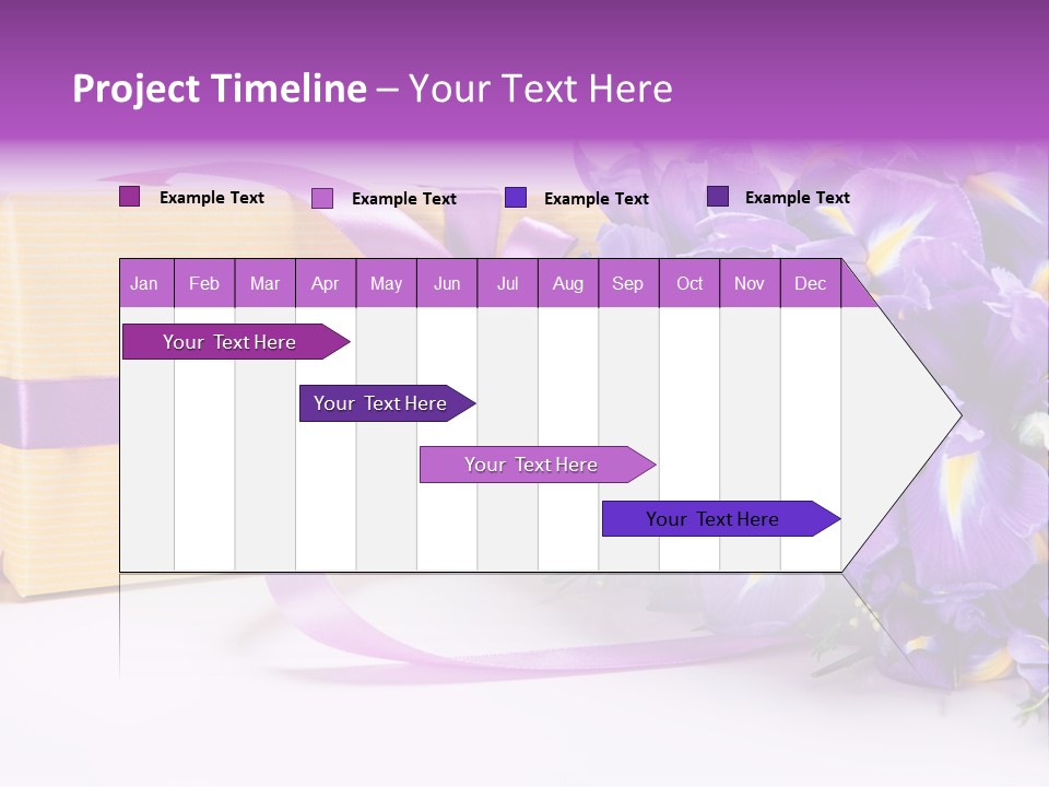 Festivity Bouquet Ribbon PowerPoint Template