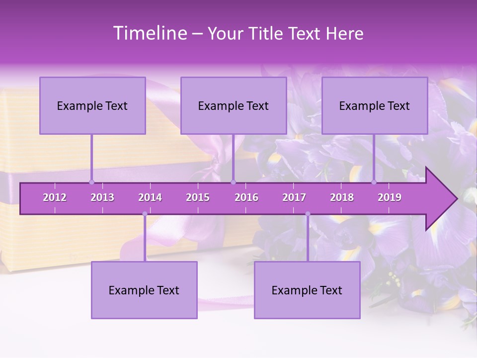 Festivity Bouquet Ribbon PowerPoint Template