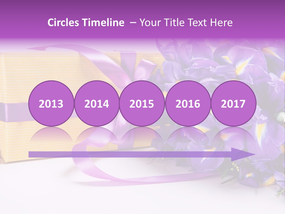 Festivity Bouquet Ribbon PowerPoint Template