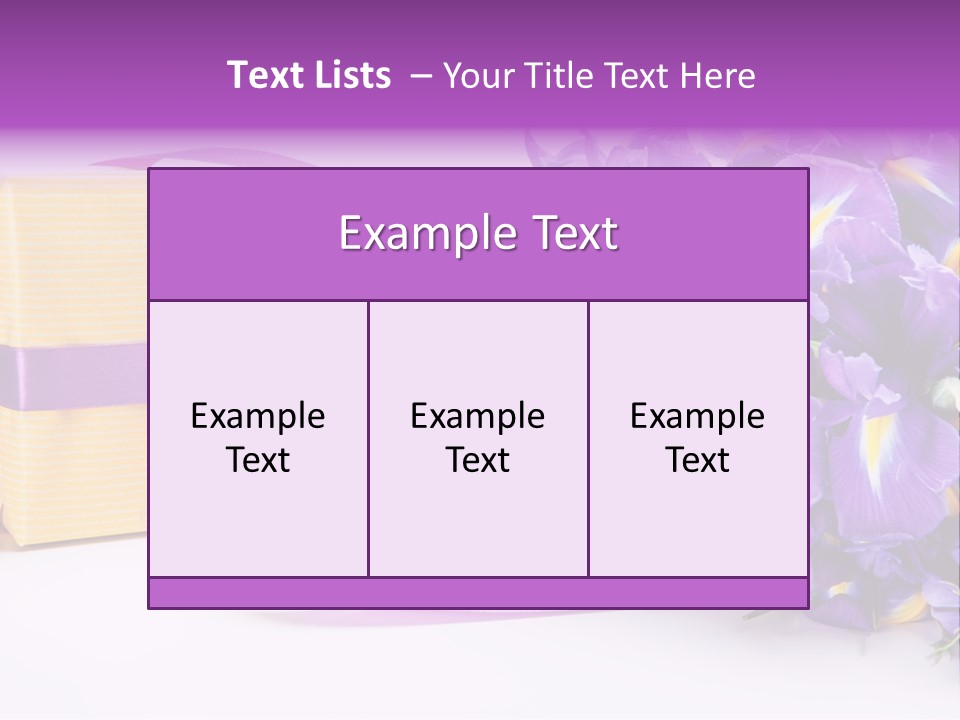 Festivity Bouquet Ribbon PowerPoint Template