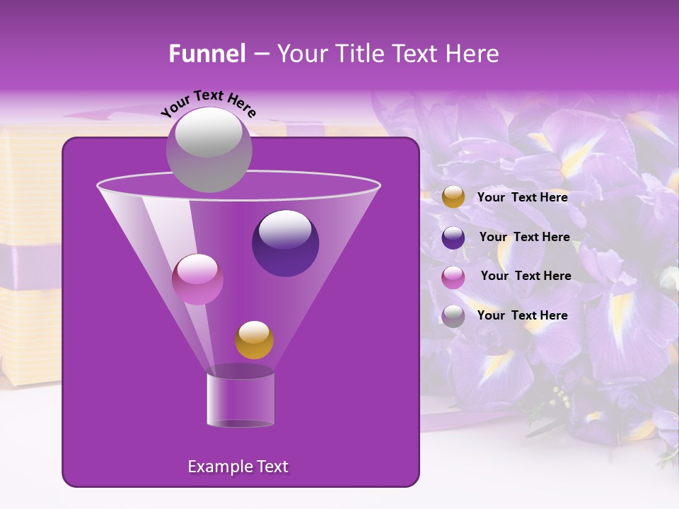 Festivity Bouquet Ribbon PowerPoint Template