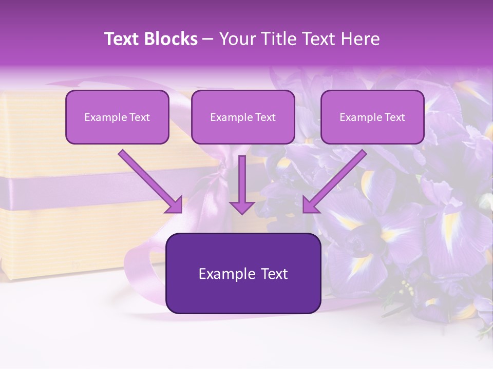 Festivity Bouquet Ribbon PowerPoint Template