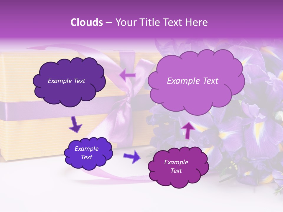 Festivity Bouquet Ribbon PowerPoint Template