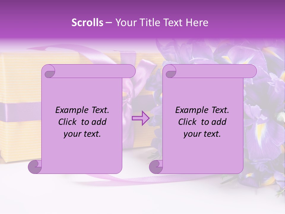 Festivity Bouquet Ribbon PowerPoint Template