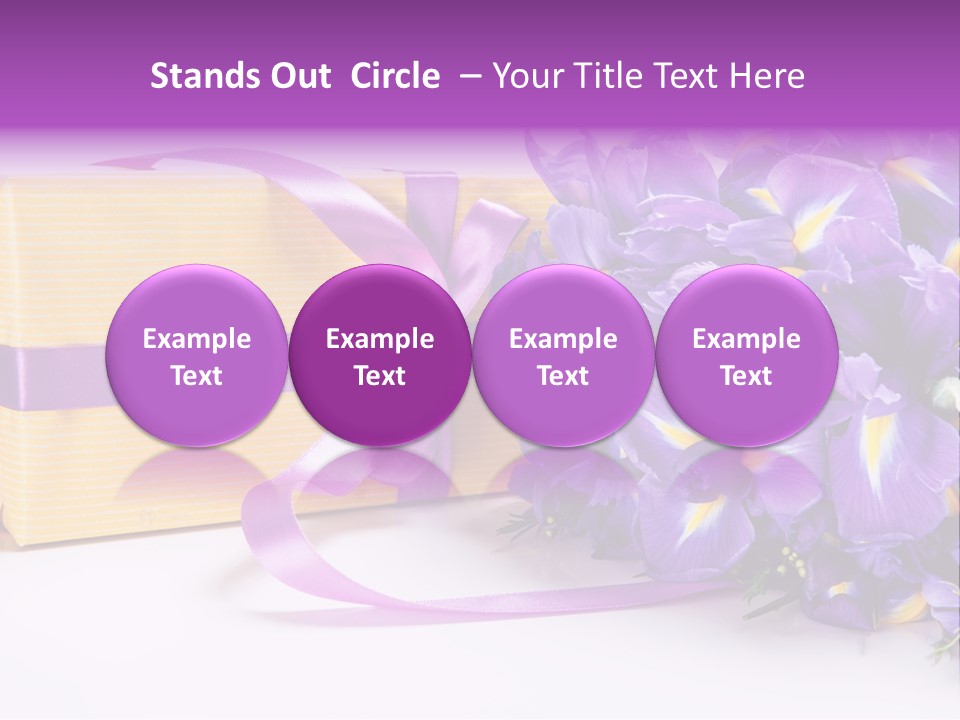 Festivity Bouquet Ribbon PowerPoint Template