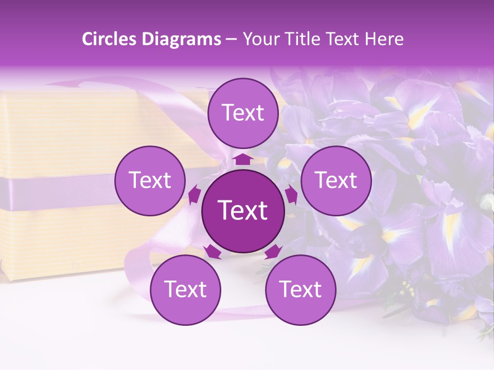 Festivity Bouquet Ribbon PowerPoint Template