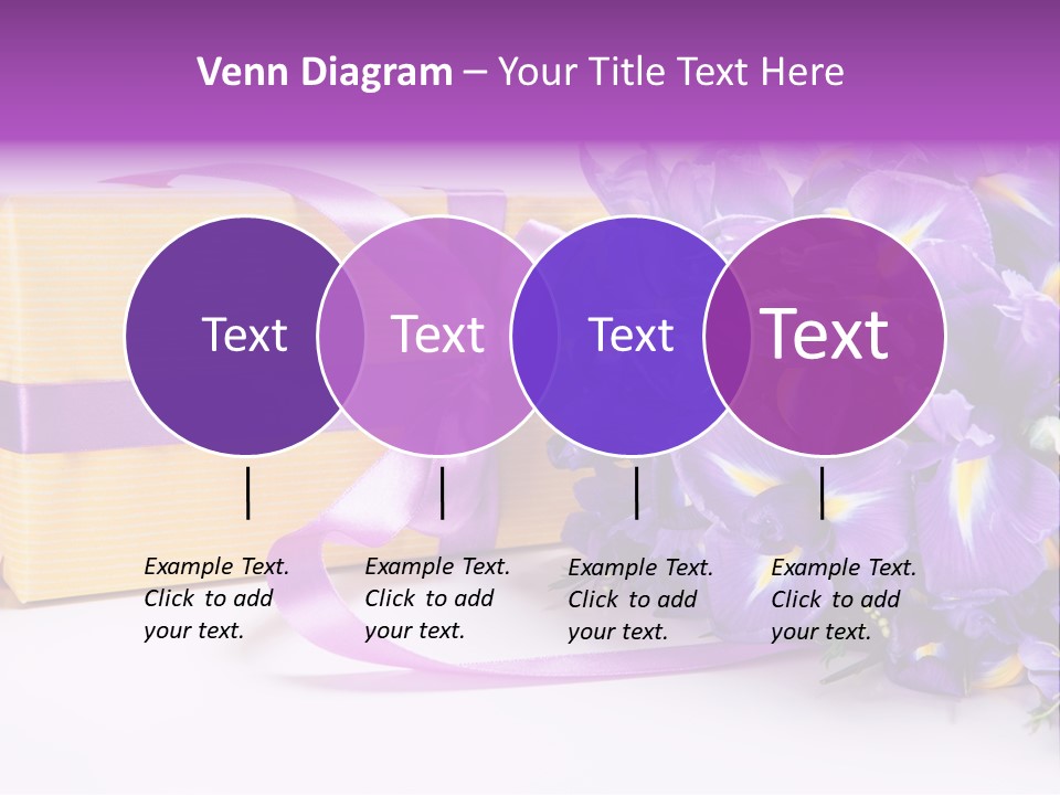Festivity Bouquet Ribbon PowerPoint Template