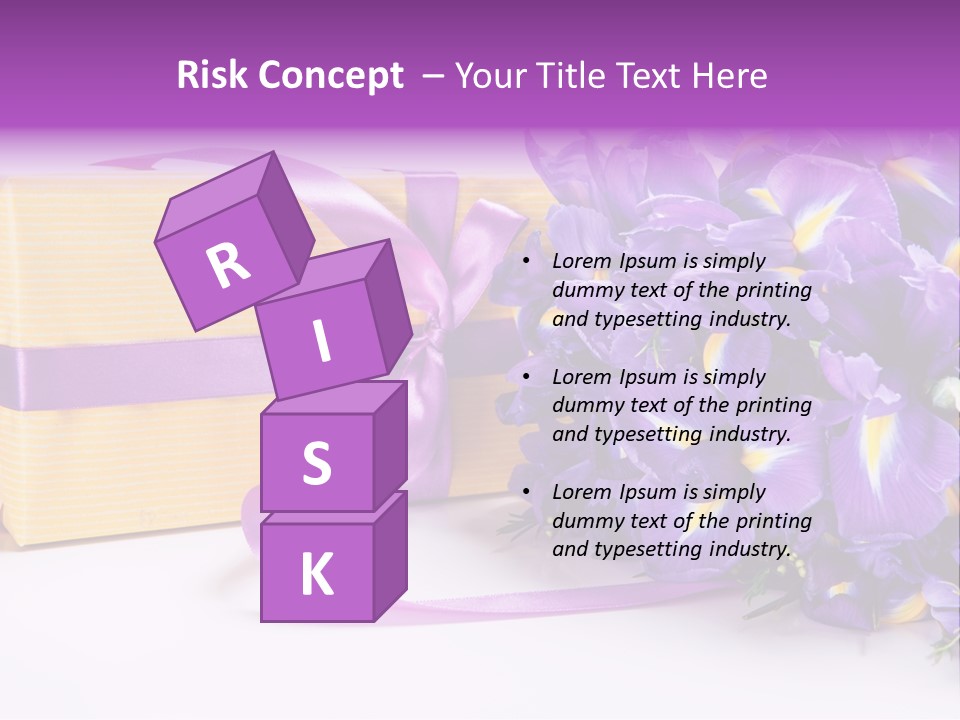 Festivity Bouquet Ribbon PowerPoint Template