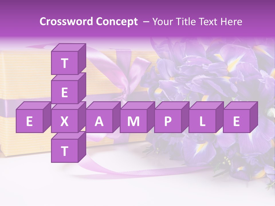 Festivity Bouquet Ribbon PowerPoint Template