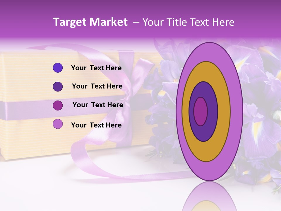 Festivity Bouquet Ribbon PowerPoint Template