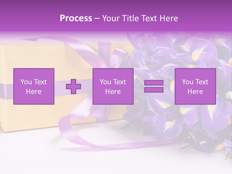 Festivity Bouquet Ribbon PowerPoint Template