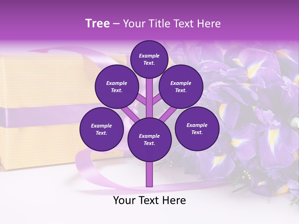 Festivity Bouquet Ribbon PowerPoint Template