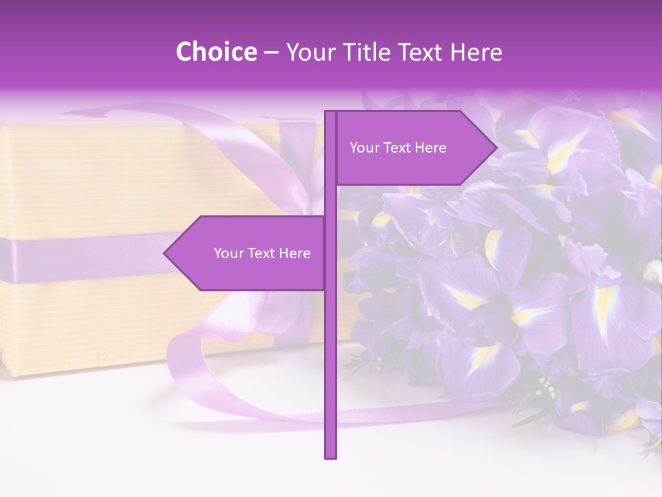 Festivity Bouquet Ribbon PowerPoint Template