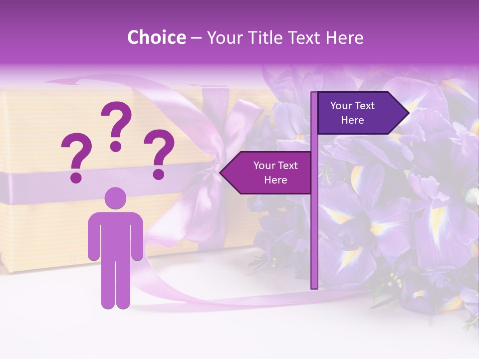 Festivity Bouquet Ribbon PowerPoint Template