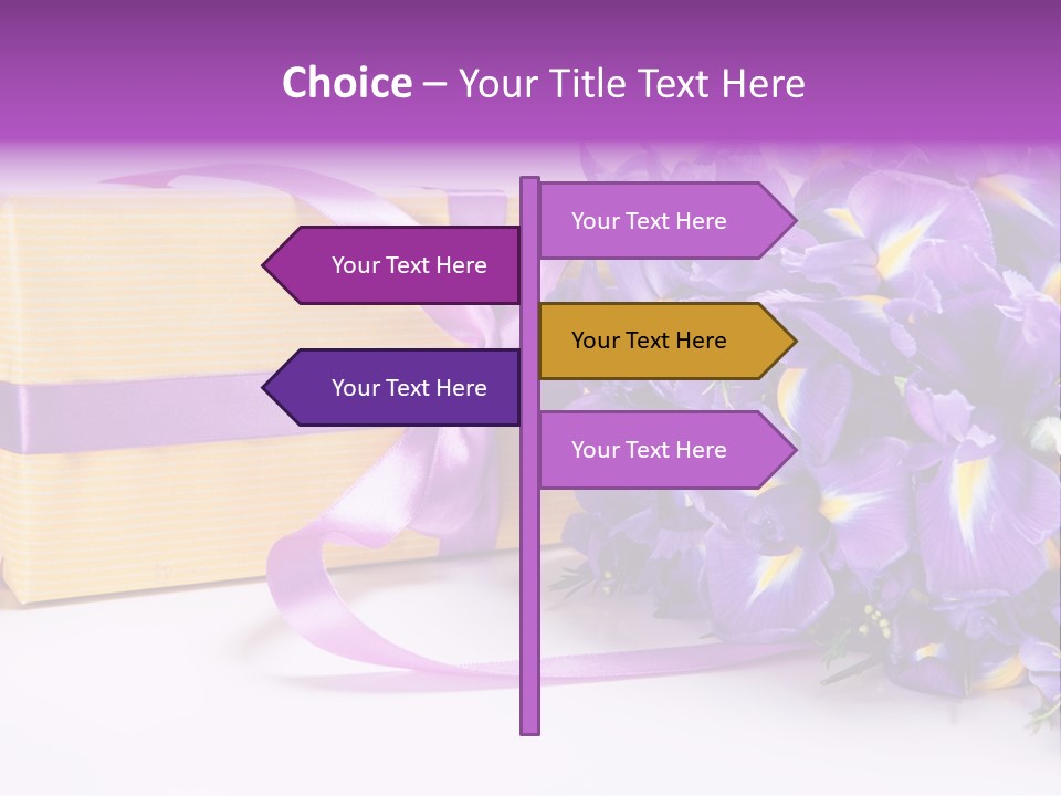 Festivity Bouquet Ribbon PowerPoint Template