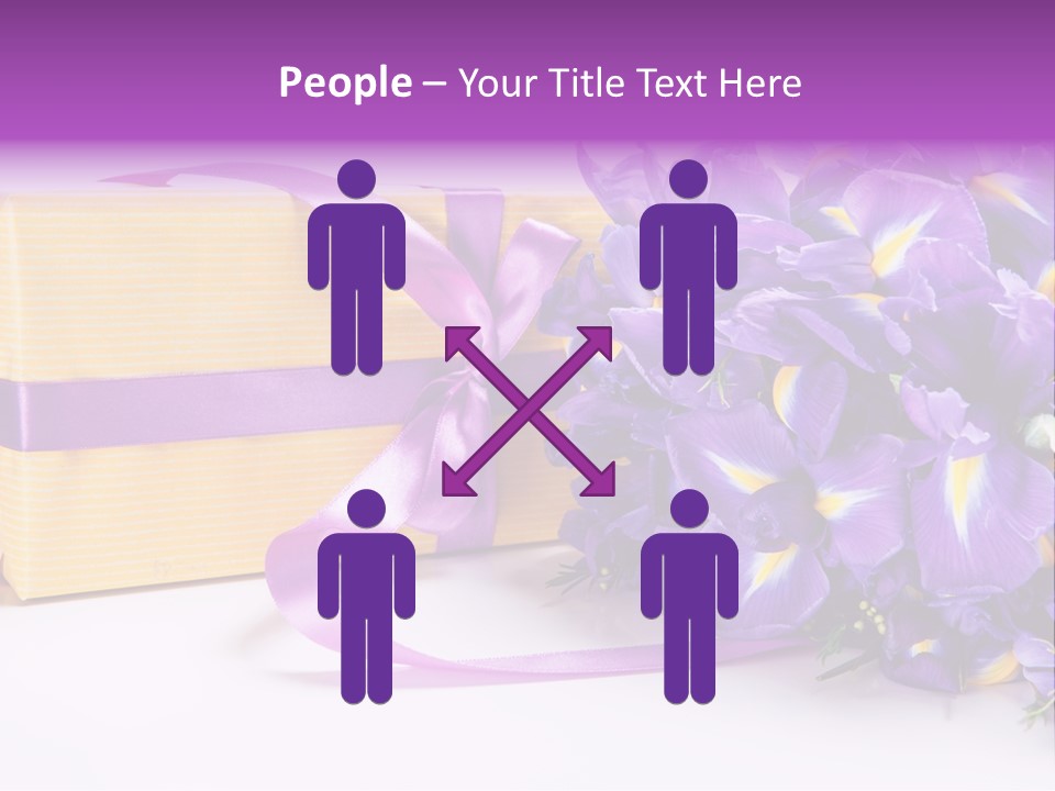 Festivity Bouquet Ribbon PowerPoint Template