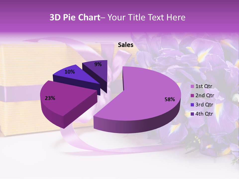 Festivity Bouquet Ribbon PowerPoint Template