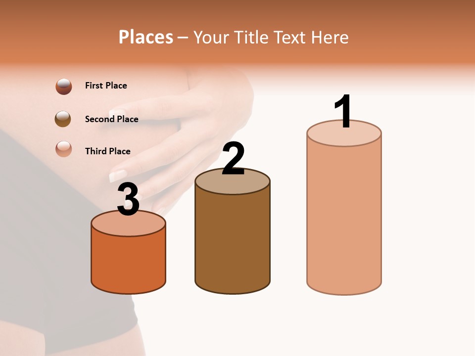 Belly Manicure Fetus PowerPoint Template