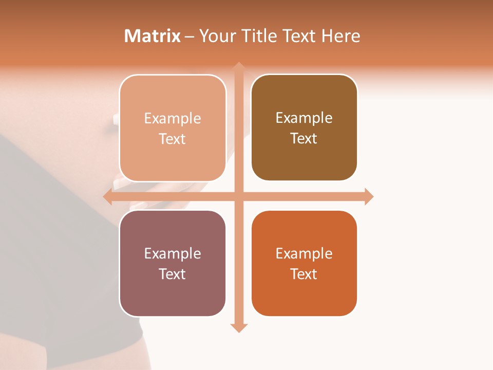 Belly Manicure Fetus PowerPoint Template