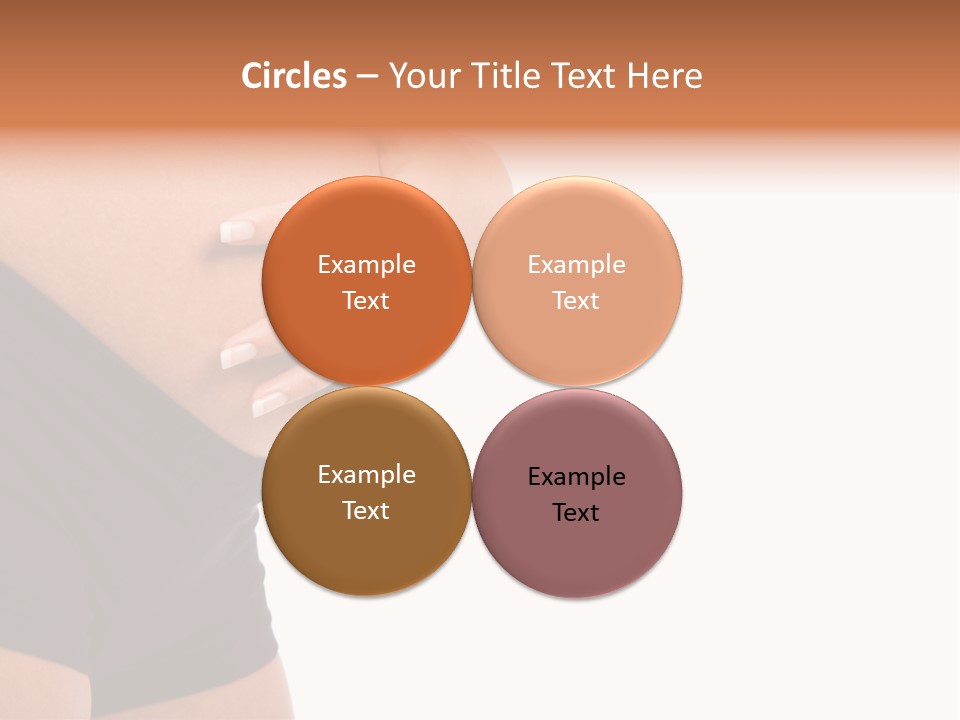 Belly Manicure Fetus PowerPoint Template