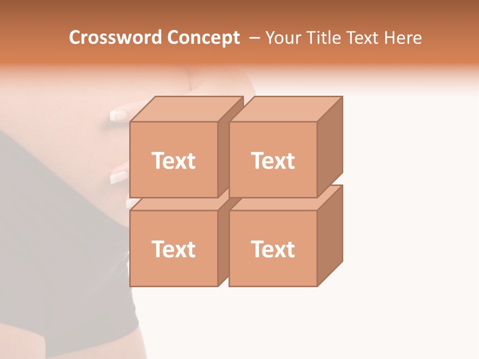 Belly Manicure Fetus PowerPoint Template