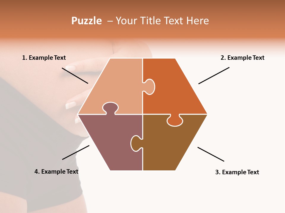 Belly Manicure Fetus PowerPoint Template