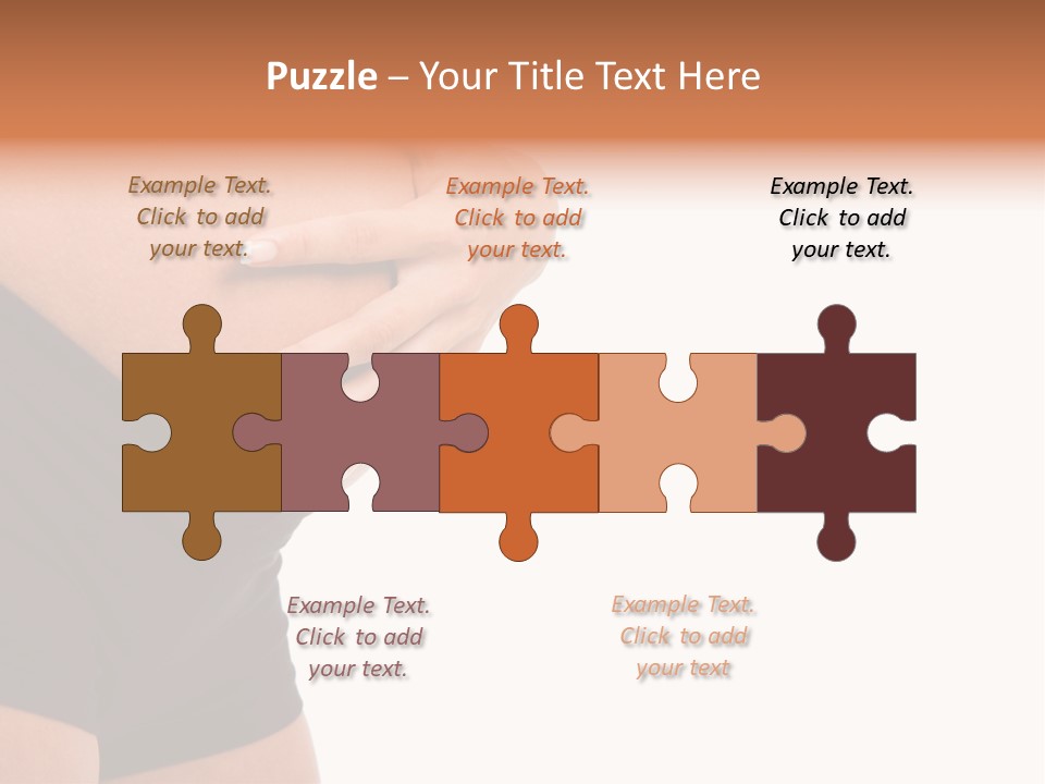 Belly Manicure Fetus PowerPoint Template