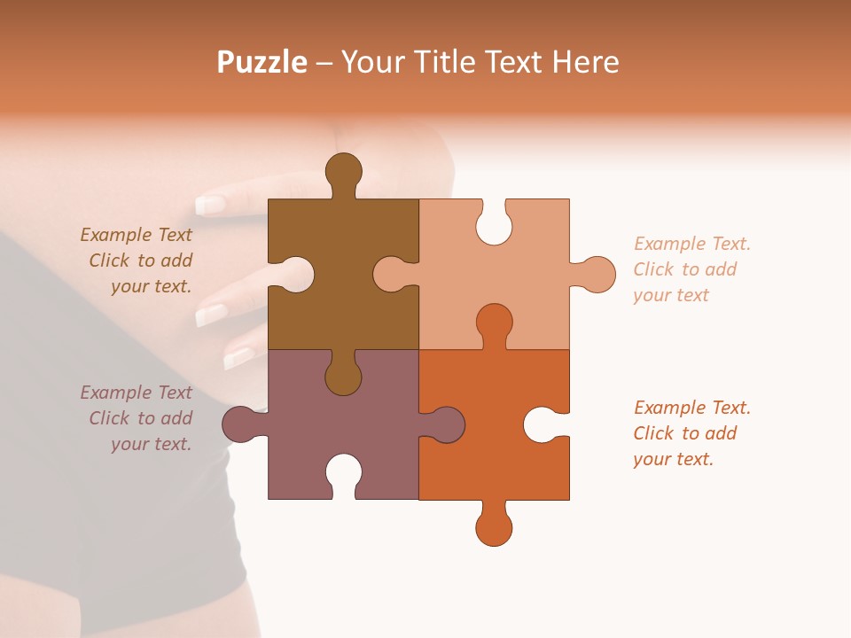 Belly Manicure Fetus PowerPoint Template