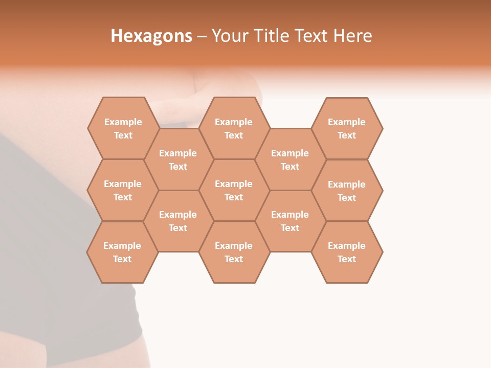 Belly Manicure Fetus PowerPoint Template