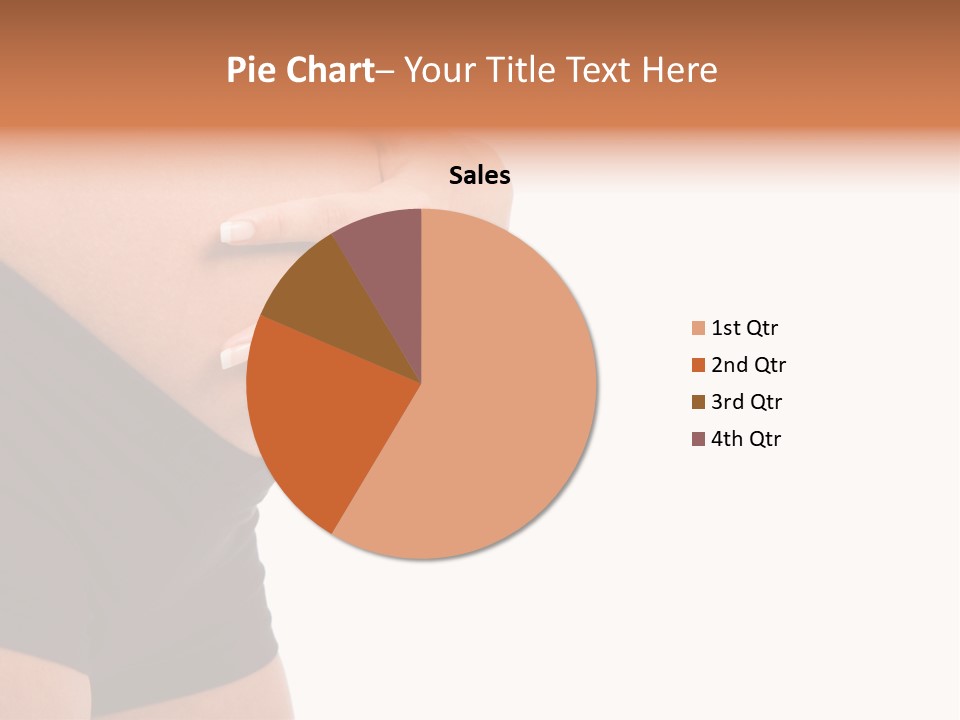 Belly Manicure Fetus PowerPoint Template